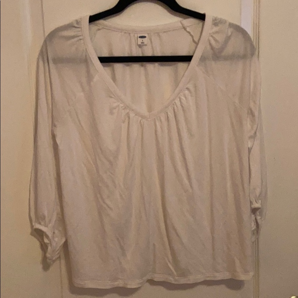 White Flowy Blouse